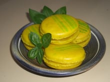 Macarons citron/basilic