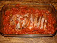 Rôti de veau à la tomate