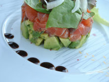 Tartare de saumon et d'avocat