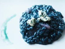 Risotto bleu au roquefort et aux poires