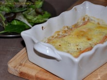 Gratin de crozets au fromage à raclette