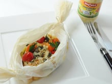 Papillotes de poulet aux petits légumes