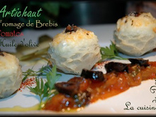 Artichauts farcis au fromage de brebis