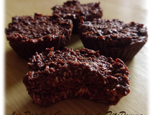 Bouchées au chocolat, noix de coco et pomme