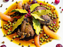 Pigeon aux baies de genièvre