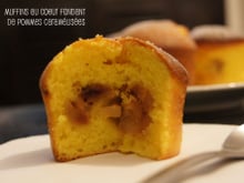 Muffins au cœur fondant de pommes caramélisées