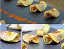 Roulé de pommes de terre, charcuterie (Pour apéro, tapas)