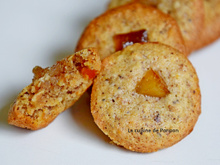 Amaretti aux noisettes et confiture de clémentine