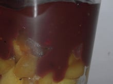 Ganache chocolat et pommes poêlées