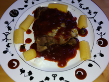 Poêlée minute de Bœuf aigre-doux à l'orientale, sauce cornichons-ketchup Amora