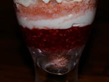 Trifle à la rose et aux litchis