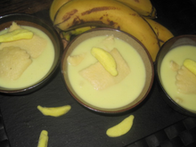 Ravioli de banane à la crème de coco