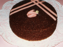 Génoise chocolat fourrée ganache