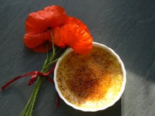 Crème brûlée parfumée à la vanille