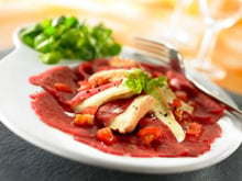 Carpaccio de bœuf au fromage Berthaut
