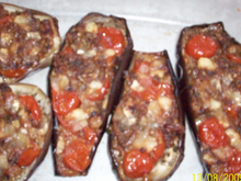 Aubergines farcies au fromage