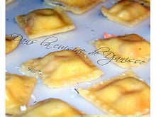 Ravioles au saumon fumé