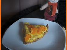 Quiche à la ricotta, potimarron et tofu épicé