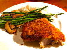 Filets de poisson panés au curry