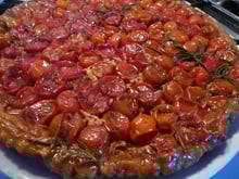 Tarte tatin de tomates cerises