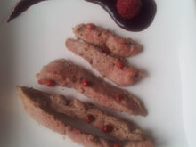 Aiguillettes de canard aux framboises