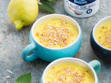 Crème citron vanille crumble sablé