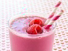 Smoothie aux framboises