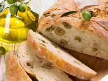 Pain aux olives sans pétrissage