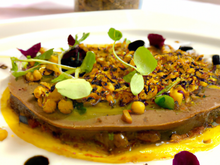 Carpaccio de foie gras aux lentilles