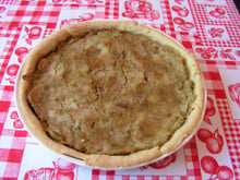 Tarte à la rhubarbe et aux spéculoos