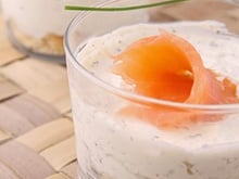 Verrine au Carré Frais et saumon