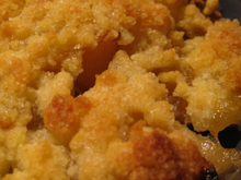 Crumble pomme banane au rhum