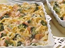 Soufflé au saumon et aux brocolis