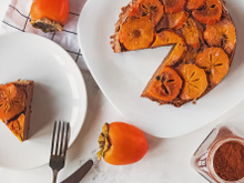 Gâteau renversé aux kakis