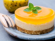 cheesecake orange et fruit de la passion