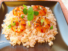 Risotto asiatique aux crevettes