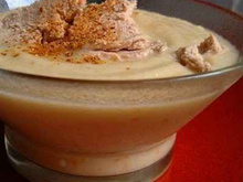 Crème de chou-fleur chaude aux copeaux de foie gras