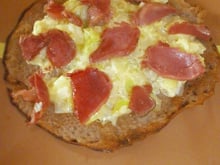 Galette bretonne fondue de poireaux  aux émincés de gesiers