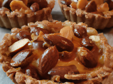 Tartelette aux amandes, carambar et gavottes