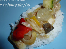 Filet de colin aux petits légumes parfumés au citron