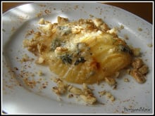 Poires roties au roquefort Papillon