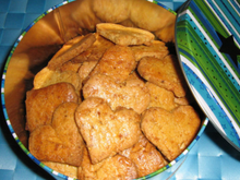 Biscuits croquants au pralin et amandes