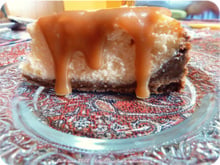 Cheesecake pépito et sauce caramel