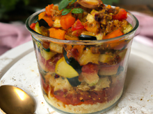 Crumble de ratatouille en verrine