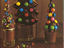 Sapins de Noël aux Smarties