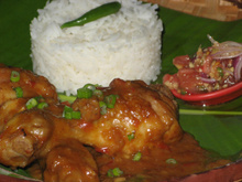 Poulet au beurre de cacahuète