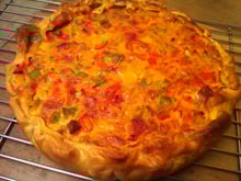 Quiche aux 3 poivrons