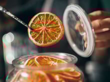 Agrumes séchés ou chips d'agrumes