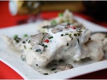 Chapon à la crème