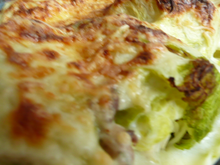 Gratin de chou farci parfumé à la menthe